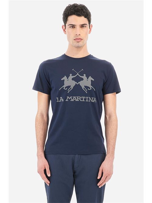 MAN T-SHIRT S/S JERSEY LA MARTINA | CCMR05-JS206/07017